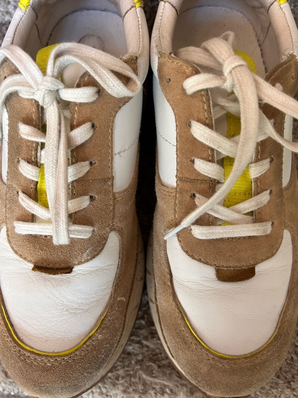 Madewell KickOff Trainer Sneaker. Suede leather and neon. Comfort. Classic. Prep - Picture 5 of 13